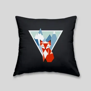 Mountain fox cushion